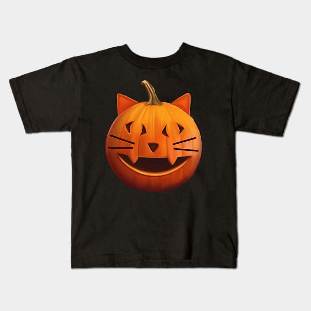 Pumpkin the cat Kids T-Shirt by Meakm